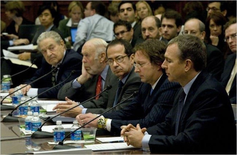 George Soros (on the left) was the one to support Paulson & Co in 2007 and invest in the fund