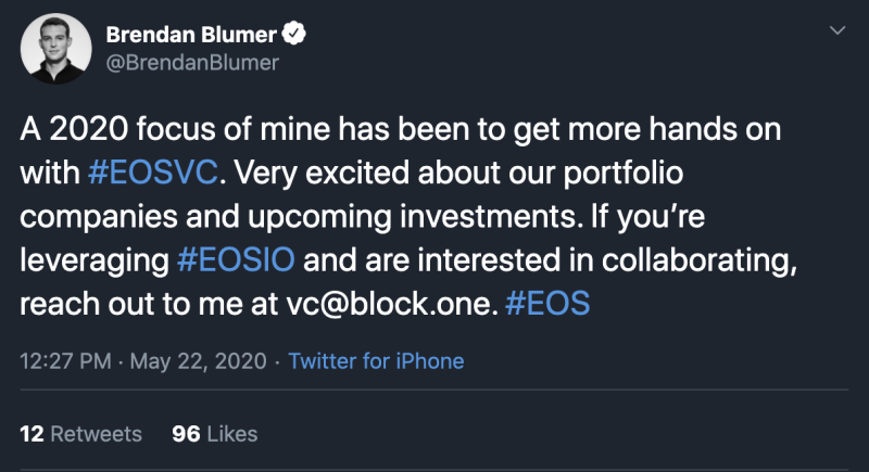 Brendan Blumer's Tweet